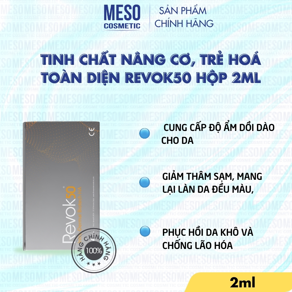 Tinh chất nâng cơ, trẻ hoá toàn diện REVOK50 hộp 2ml